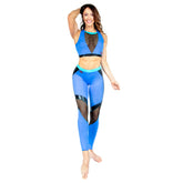 Camilla Leggings - Royal Blue / Turquoise